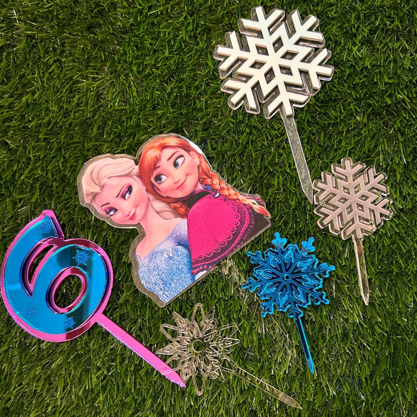 Frozen Themed 3 piece Cake Topper