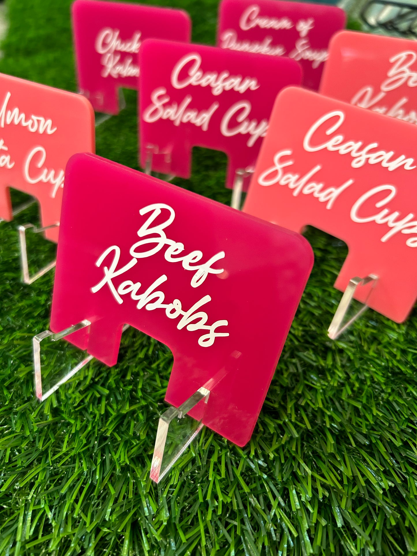 Food Place Card Sign