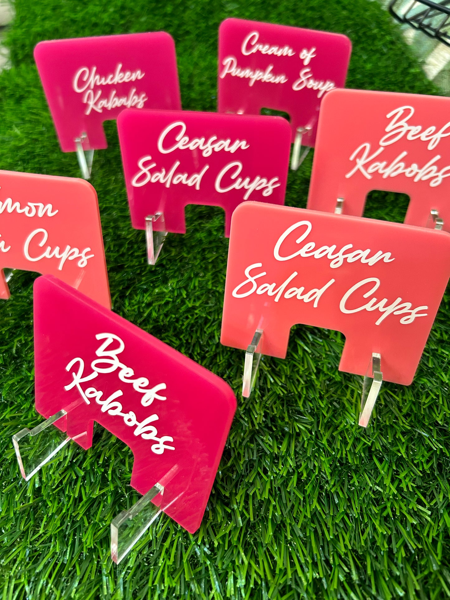 Food Place Card Sign