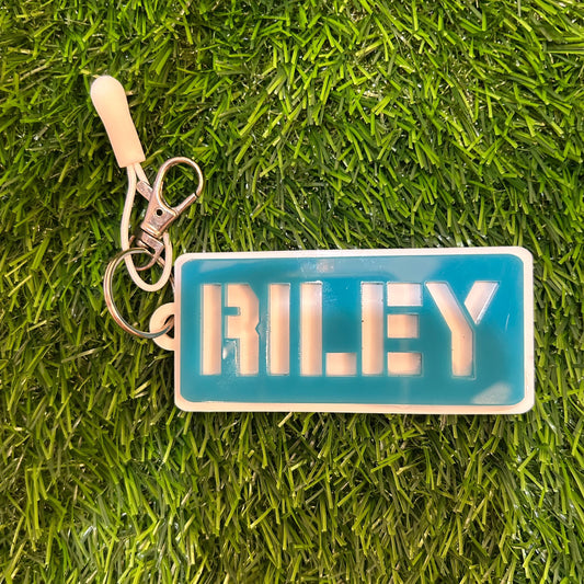 Custom Plate Acrylic Bag tag / Keychain