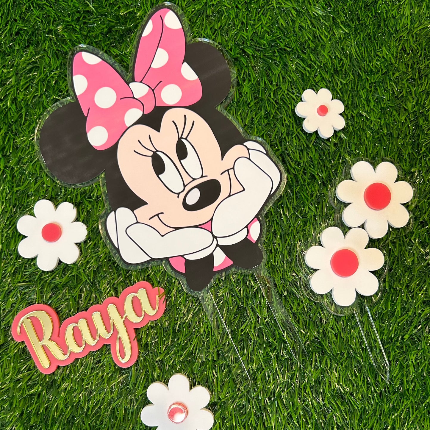 Minnie Mouse 3-piece Cake Topper