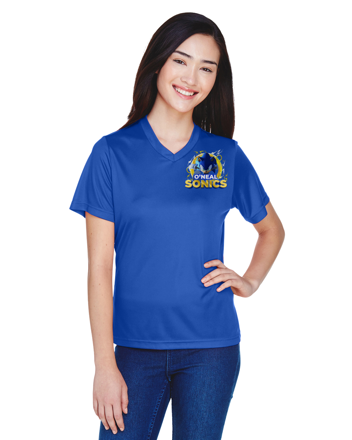 O'Neal House 2 Women's V-Neck Short Sleeve Dry-Fit Tee Shirt