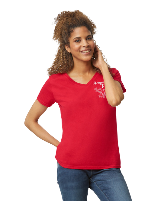 House 3 Women's Cotton V-Neck Tee Shirt