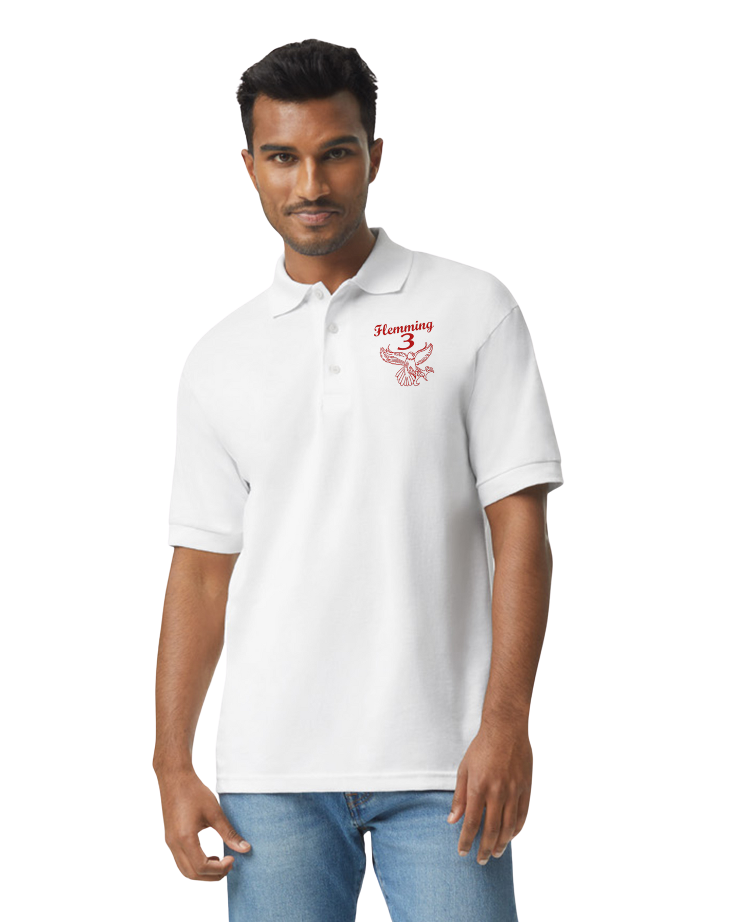 House 3 Men's Short Sleeve Polo Shirt